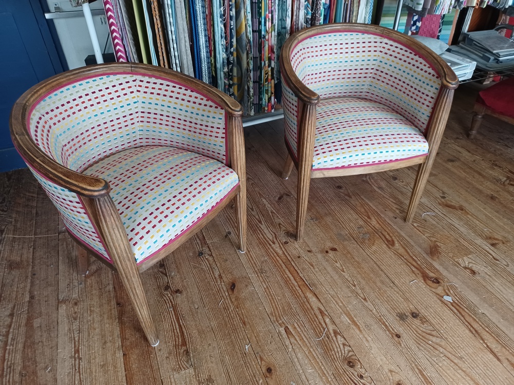 Restauration de fauteuils années 50 à Gradignan